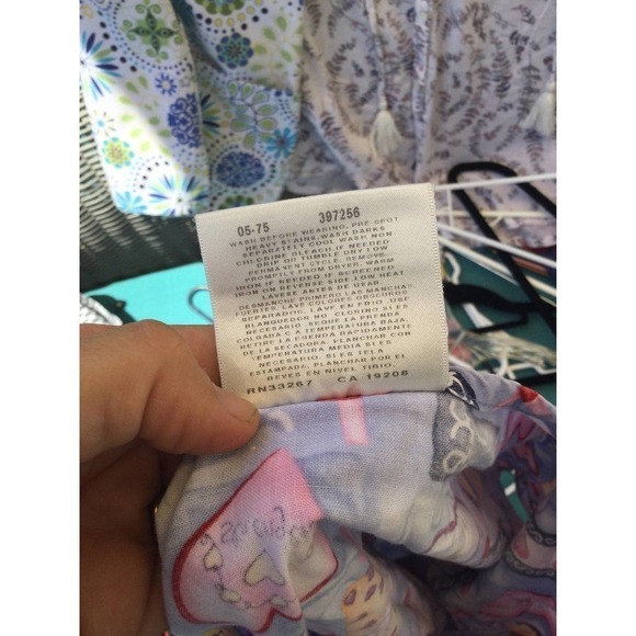 Crest cotton large scrub top womens nurse button pocket komen pink ribbon heart - Picture 11 of 13